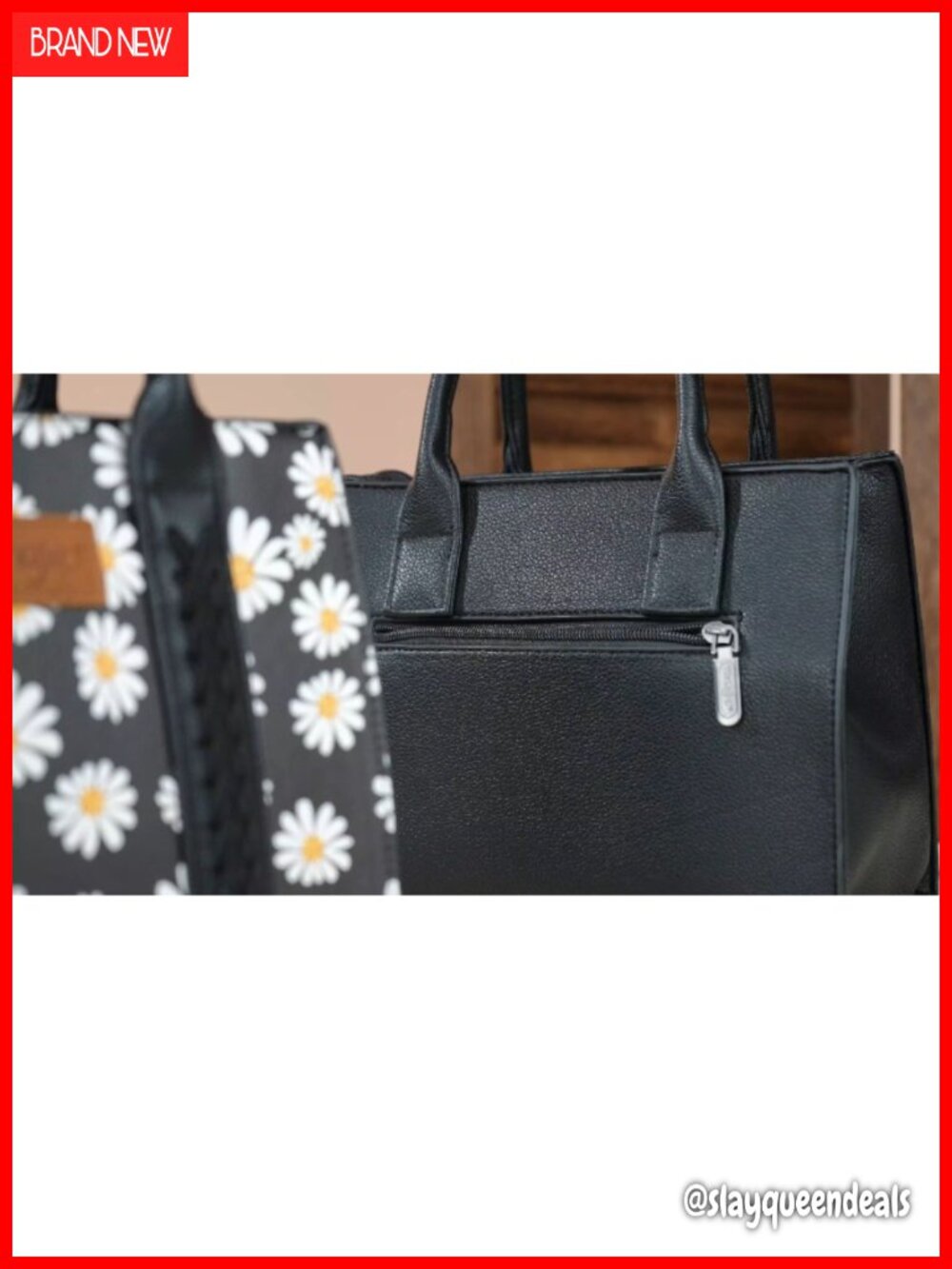 Women's Western Whipstitch Tote Bag with Crossbody Strap - Picture 6 of 6